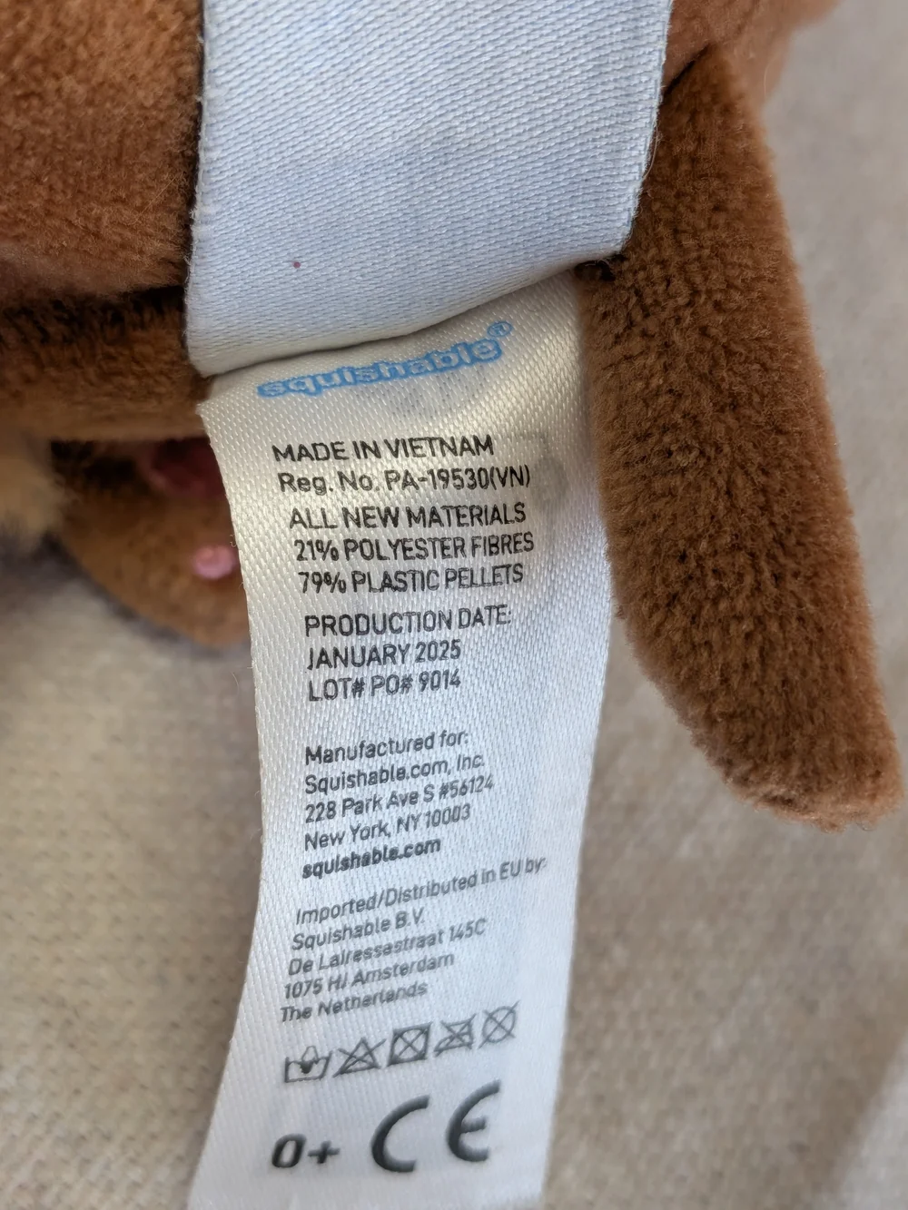 Plush Brown Dachshund Hot Dog Stuffed Animal - Cute Cuddly Toy